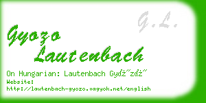 gyozo lautenbach business card